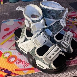 Anthony Wang platform Buckle-Up Sandals